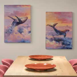 The author's oil triptych painting "Liberation"